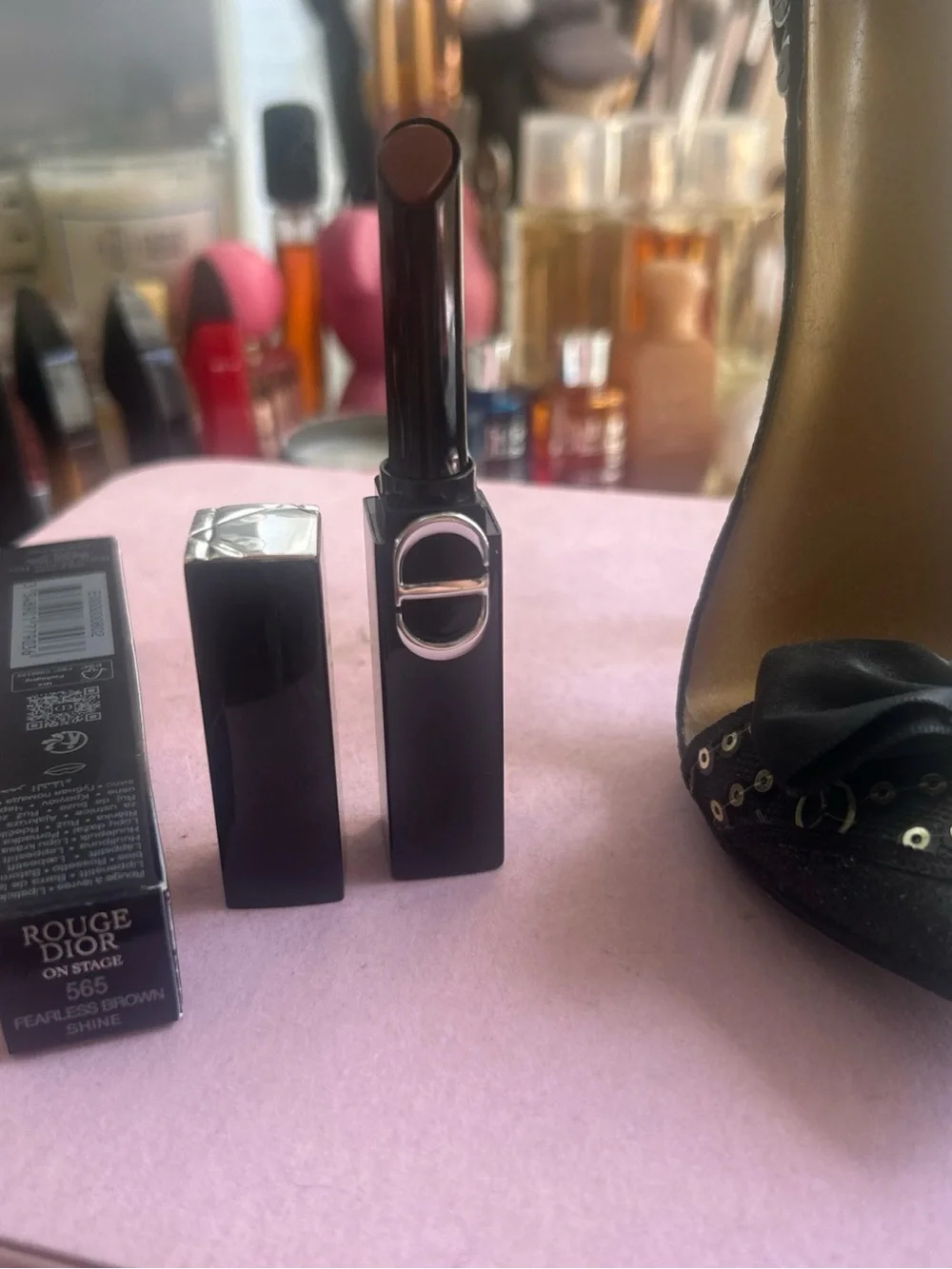 Dior Rouge Dior On Stage Shine Lipstick — Fearless Brown 565